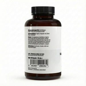 Therapium Collagen Hydrolysate PLUS, a jar of 180 capsules with bovine collagen peptides and hyaluronic acid