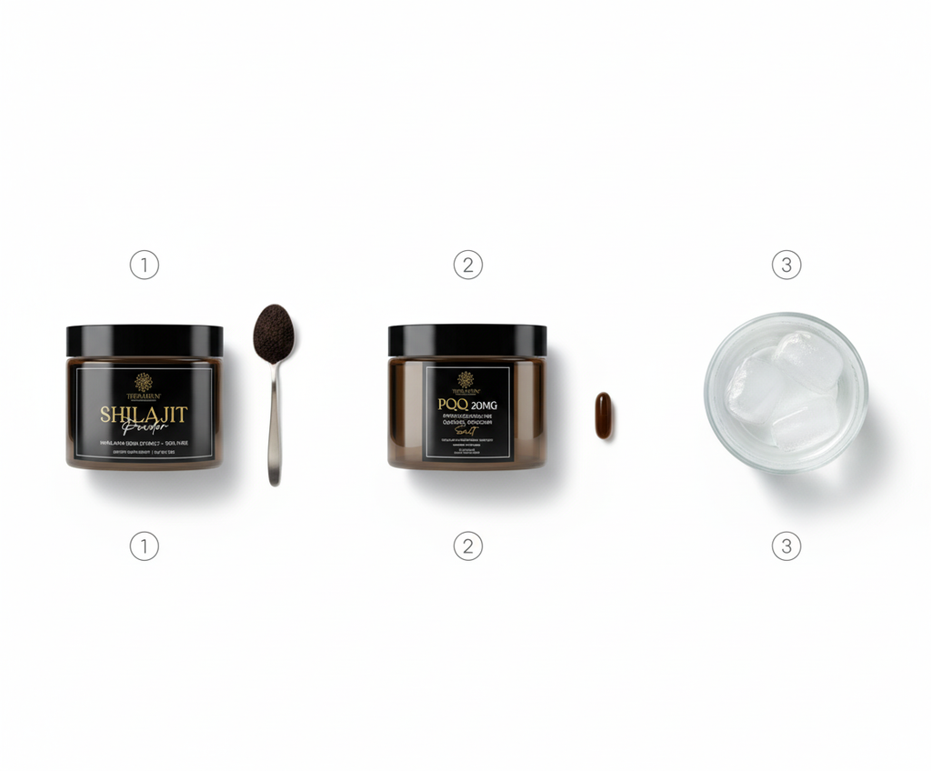 THERAPIUM™ Vitality Stack – Pudră Shilajit 30g + Capsule PQQ (30)