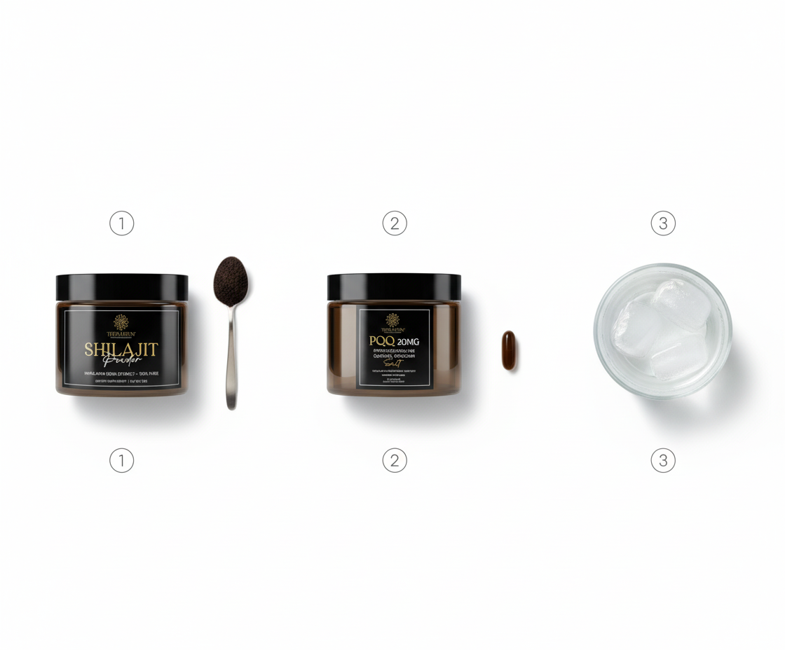 THERAPIUM™ Vitality Stack – Pudră Shilajit 30g + Capsule PQQ (30)
