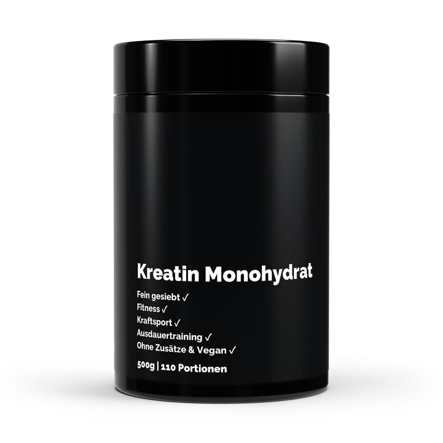 Therapium Creatine Monohydrate Flavourless, a 500 g tin of pure creatine powder