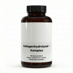 Therapium Collagen Hydrolysate PLUS, a jar of 180 capsules with bovine collagen peptides and hyaluronic acid