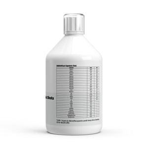 Multivitamin Basic Shots Plus+ — label with nutrition information