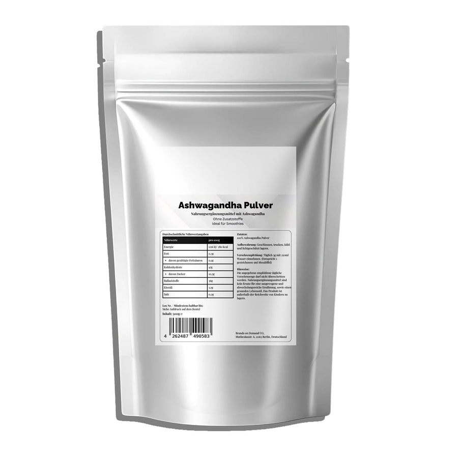 Therapium Ashwagandha Powder, 500 g aluminium pouch