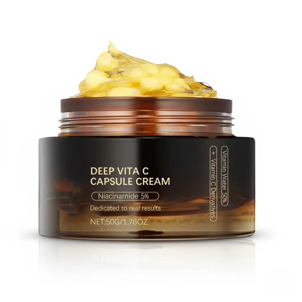 THERAPIUM™ CAVIAR GLOW CREAM – Vitamina C & Cápsula hidratante de niacinamida