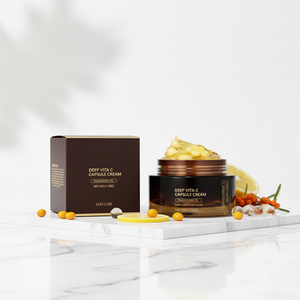 THERAPIUM™ CAVIAR GLOW CREAM – Vitamina C & Cápsula hidratante de niacinamida