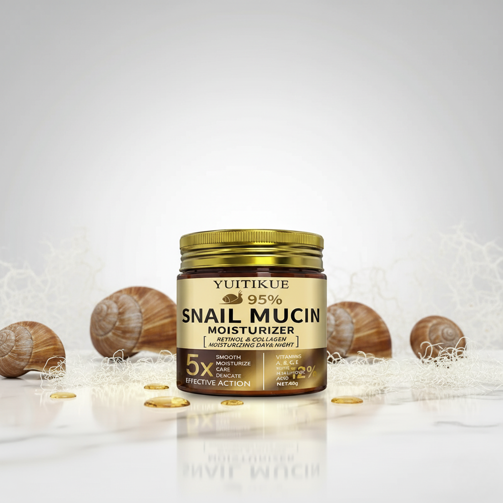 THERAPIUM™ YUITIKUE 95% CREME DE MUCINA DE CARACOL – Reparação Celular & Fórmula Glow (60g)