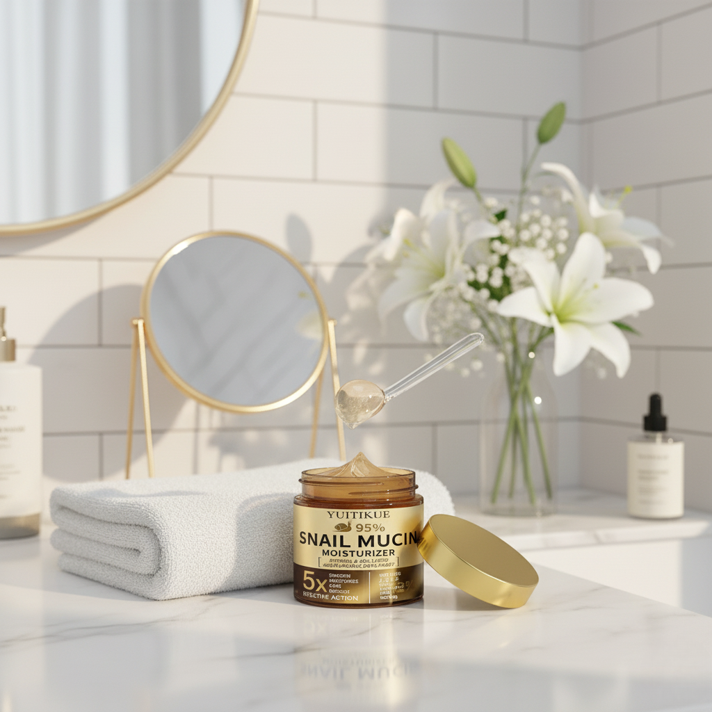 THERAPIUM™ YUITIKUE 95% CREME DE MUCINA DE CARACOL – Reparação Celular & Fórmula Glow (60g)