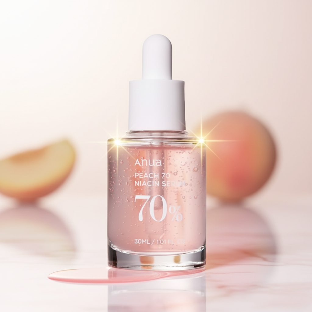 Therapium™ Anua 70 Niacinamida Sérum – Fórmula para Brilho Celular (30ml)