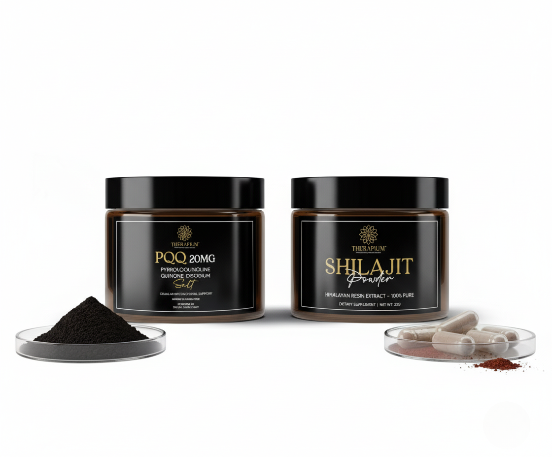 THERAPIUM™ Vitality Stack – Pudră Shilajit 30g + Capsule PQQ (30)