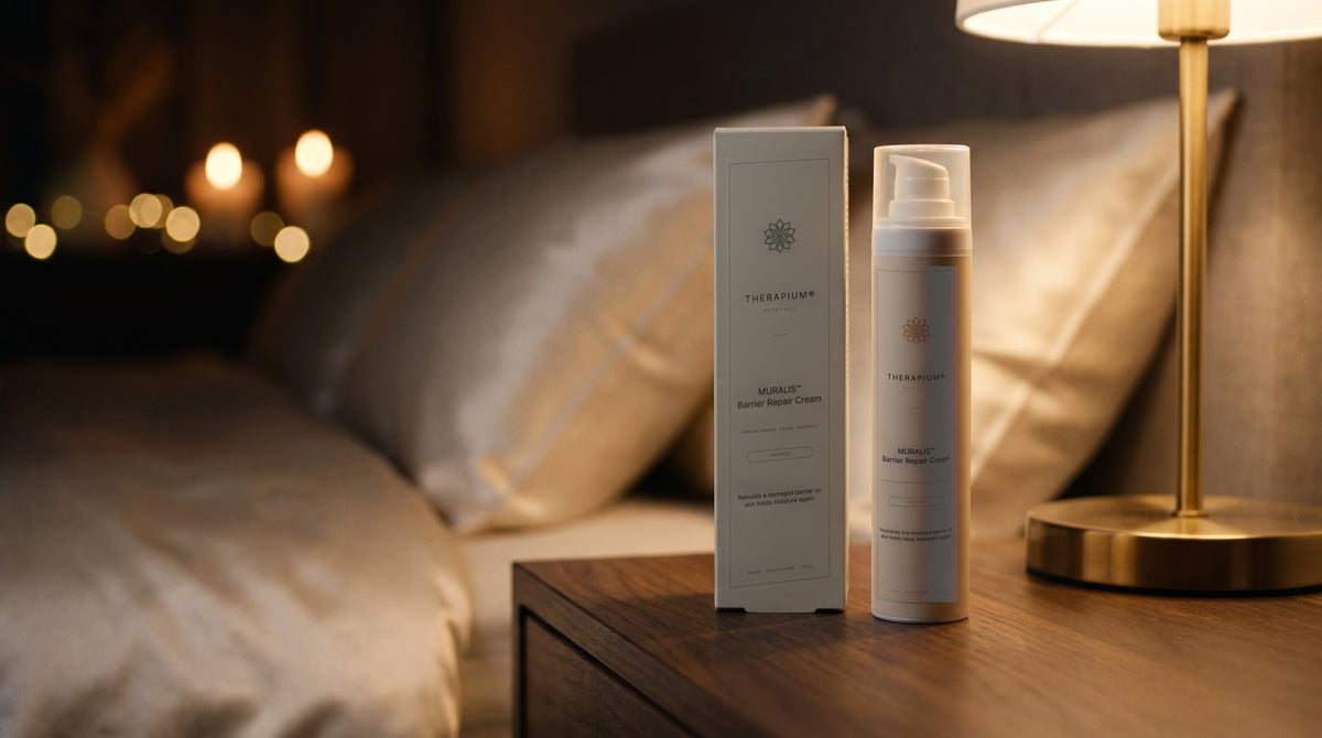 Therapium MURALIS™ Ceramide Barrier Cream in a cinematic scene
