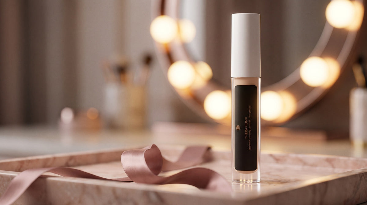 Therapium VELOURIS™ Correcting Concealer — 05 Light Cool in a cinematic scene