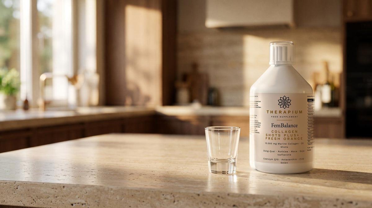 Therapium FEMARIS™ Balance Shots — 500 ml in a cinematic scene