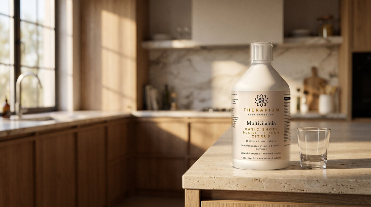 Therapium OMNIVIS™ Multivitamin Shots — 500 ml in a cinematic scene