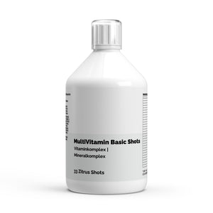 Therapium Multivitamin Basic Shots Plus+, 500 ml bottle