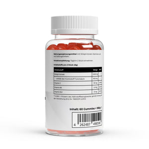 Therapium Shilajit Gummies 1000 mg, a jar of 60 gummies with shilajit extract at 50% fulvic acid