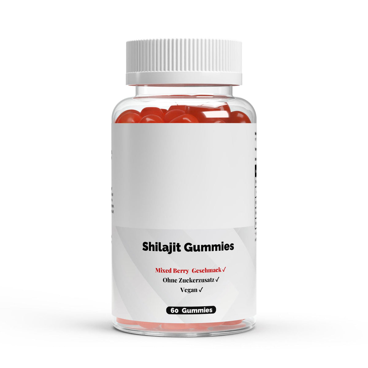Therapium Shilajit Gummies 1000 mg, a jar of 60 gummies with shilajit extract at 50% fulvic acid