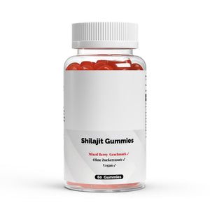 Therapium Shilajit Gummies 1000 mg, a jar of 60 gummies with shilajit extract at 50% fulvic acid