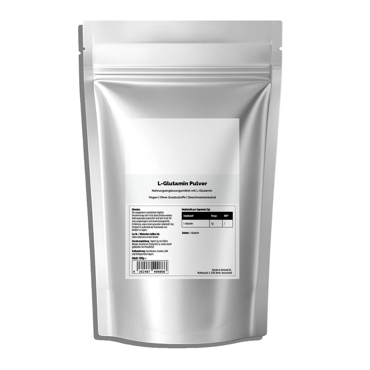 Therapium L-Glutamine Powder, 500 g aluminium pouch