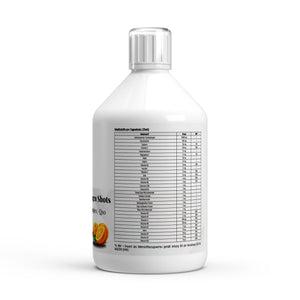 FemBalance Shots Plus+ — label with nutrition information