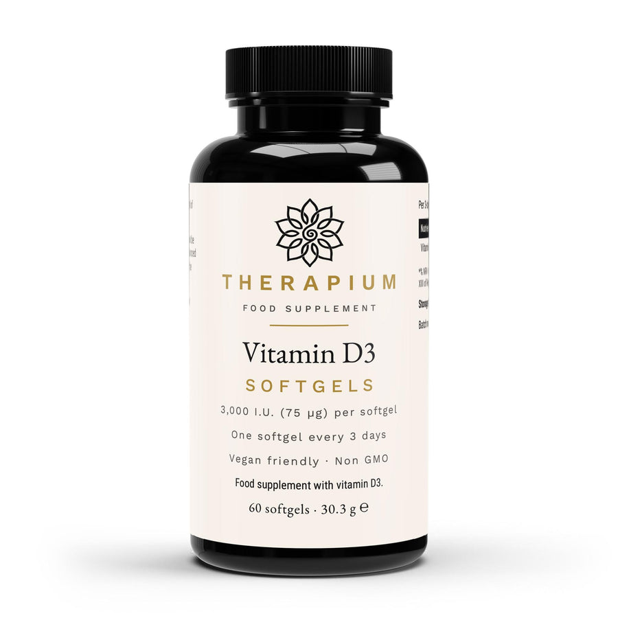 Therapium Vitamin D3 — 60 vegan softgels with 3,000 IU each
