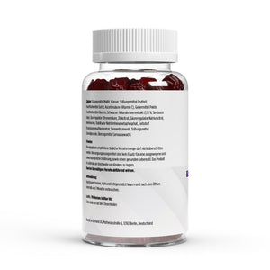Therapium Elderberry Gummies, a jar of 60 gummies with black elderberry, vitamin C and zinc