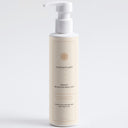 Therapium SERAVIA Sensitive Skin Body Cream with organic aloe, 190 ml white pump bottle with cream label, front view on a plain studio background