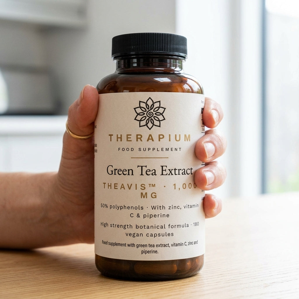 Therapium green tea extract 1000 mg 180 vegan capsules — scene_a