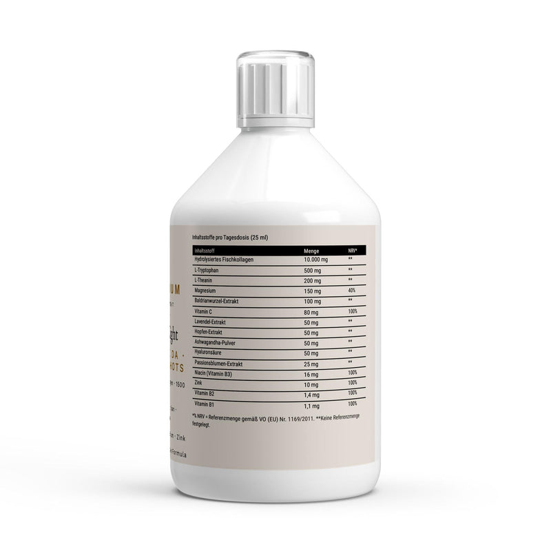 The label with the fifteen ingredient lines and the warnings