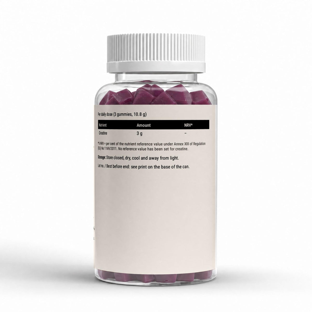Therapium creatine gummies cherry 90 pcs — label