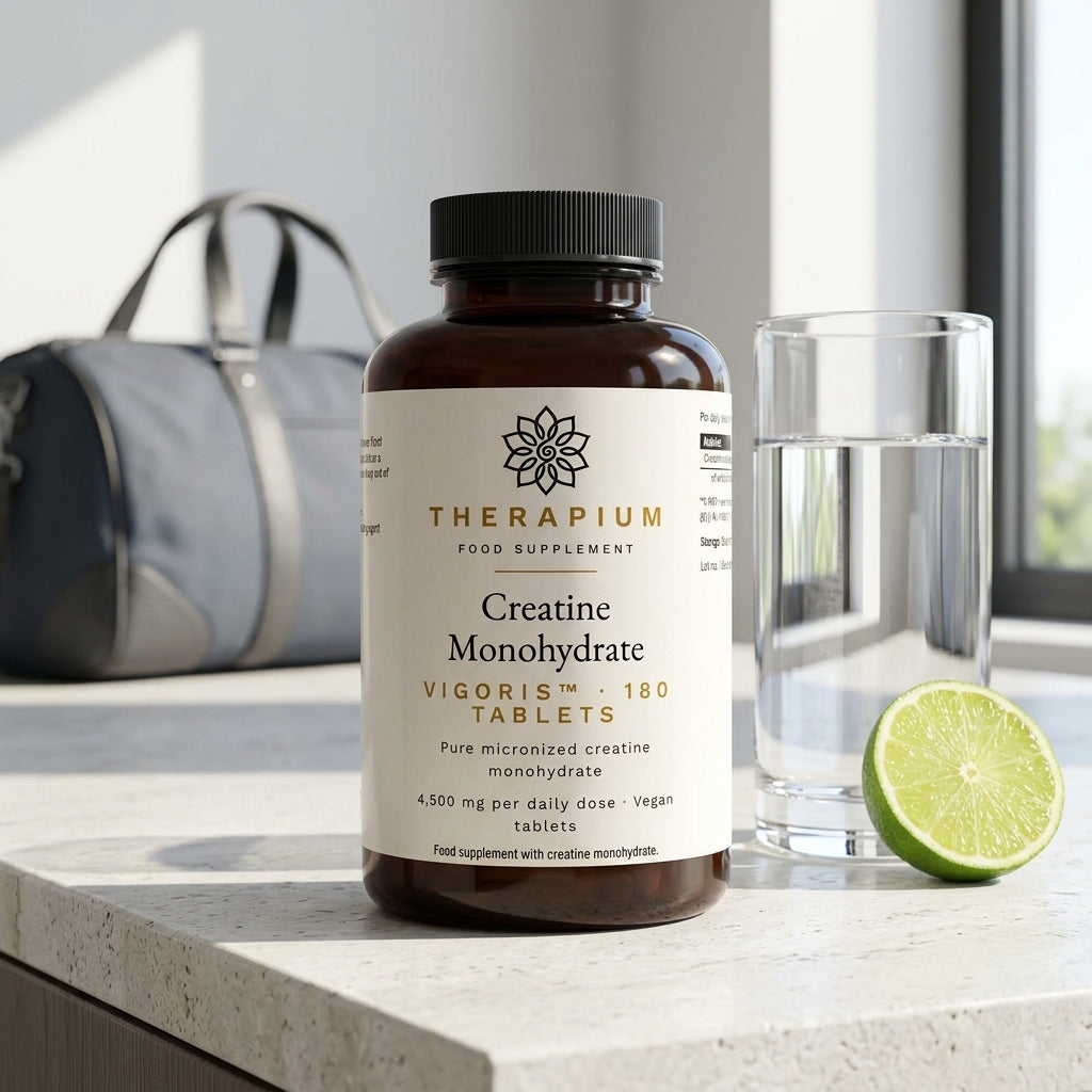 Therapium creatine monohydrate 180 vegan tablets — scene_b