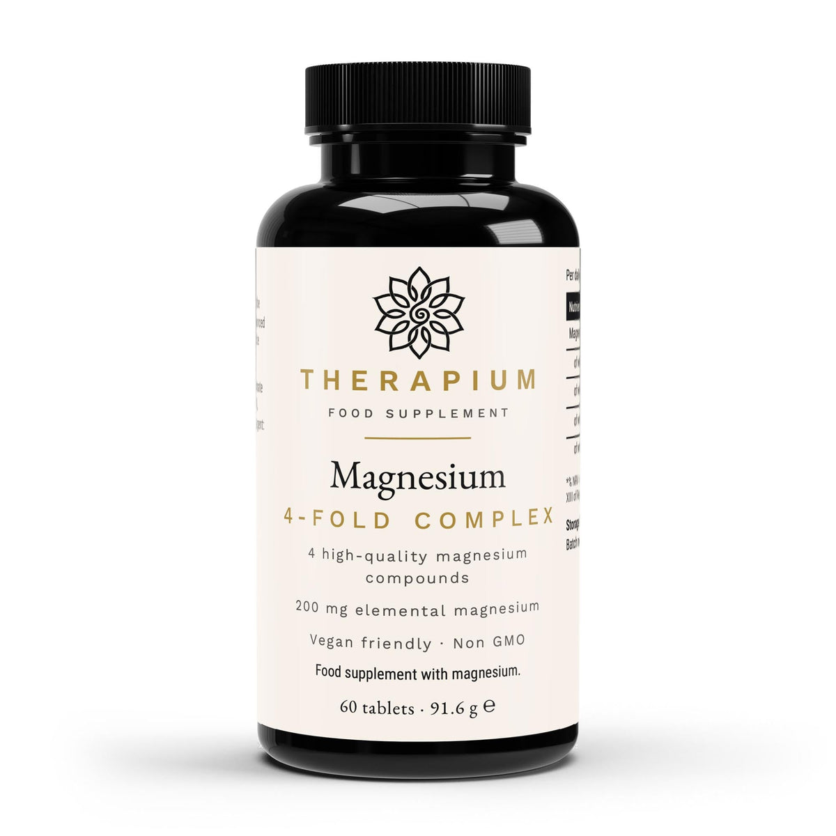 Therapium magnesium 4 fold complex 60 vegan tablets — Studio: The can