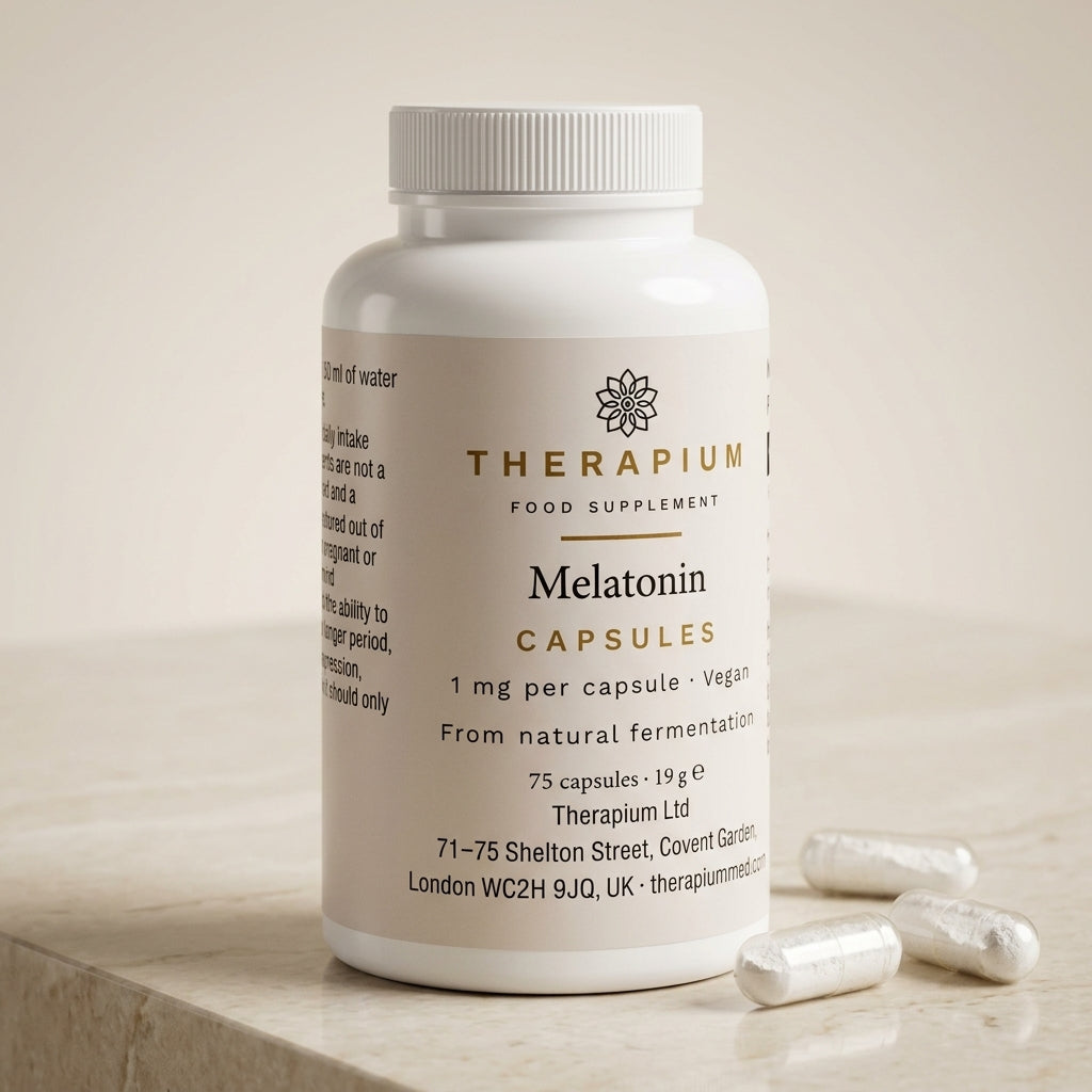 Therapium melatonin 75 capsules — Capsules: 1 mg of melatonin each