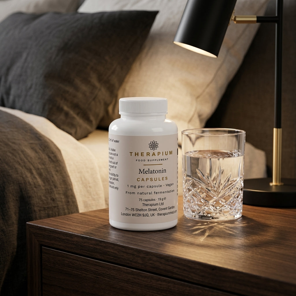 Therapium melatonin 75 capsules — Bedtime: One capsule, 30 minutes before bed