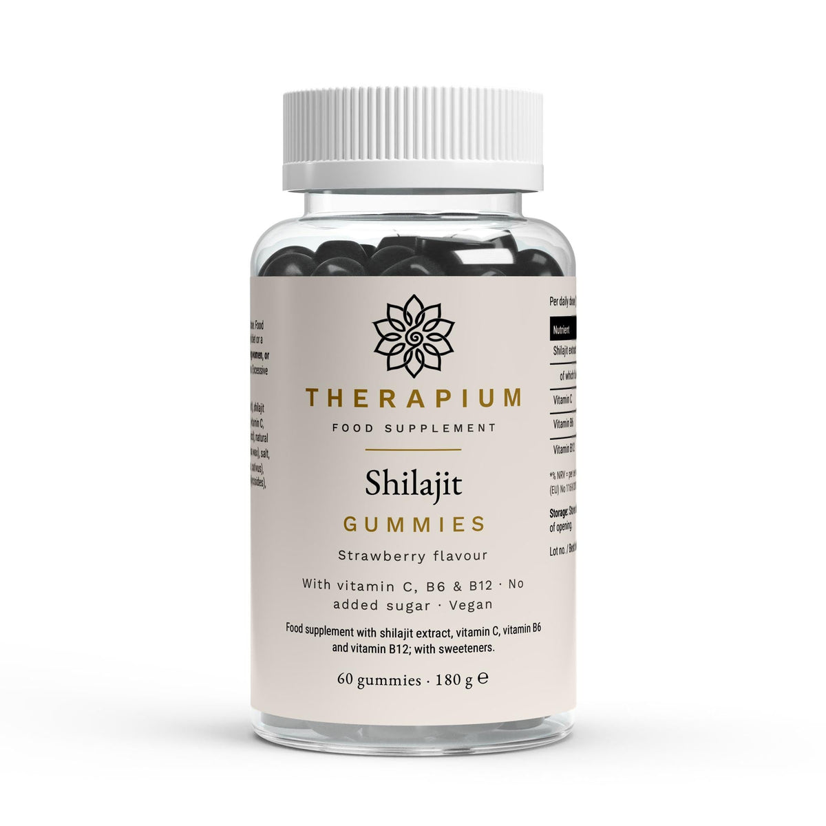 Therapium Shilajit Gummies — jar, studio shot