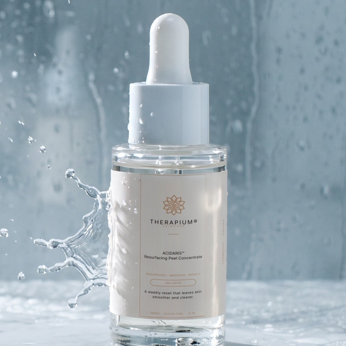 Therapium ACIDARIS™ Resurfacing Peel Concentrate, styled scene