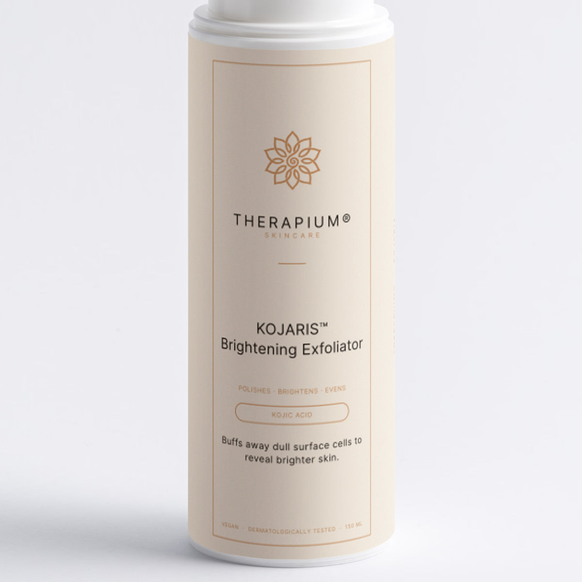 Therapium KOJARIS™ Brightening Exfoliator, front label
