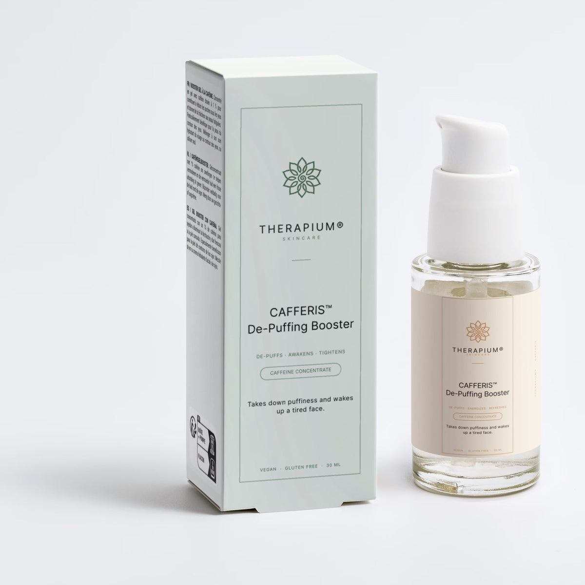 Therapium CAFFERIS™ De-Puffing Booster, studio photo