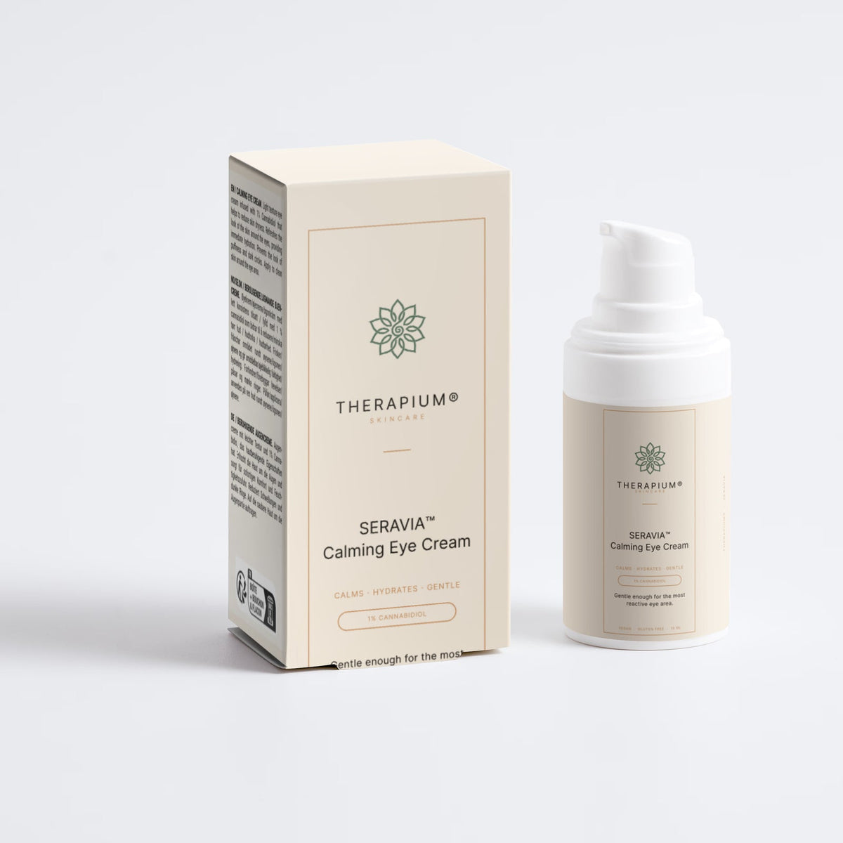 Therapium SERAVIA™ Calming Eye Cream, studio photo