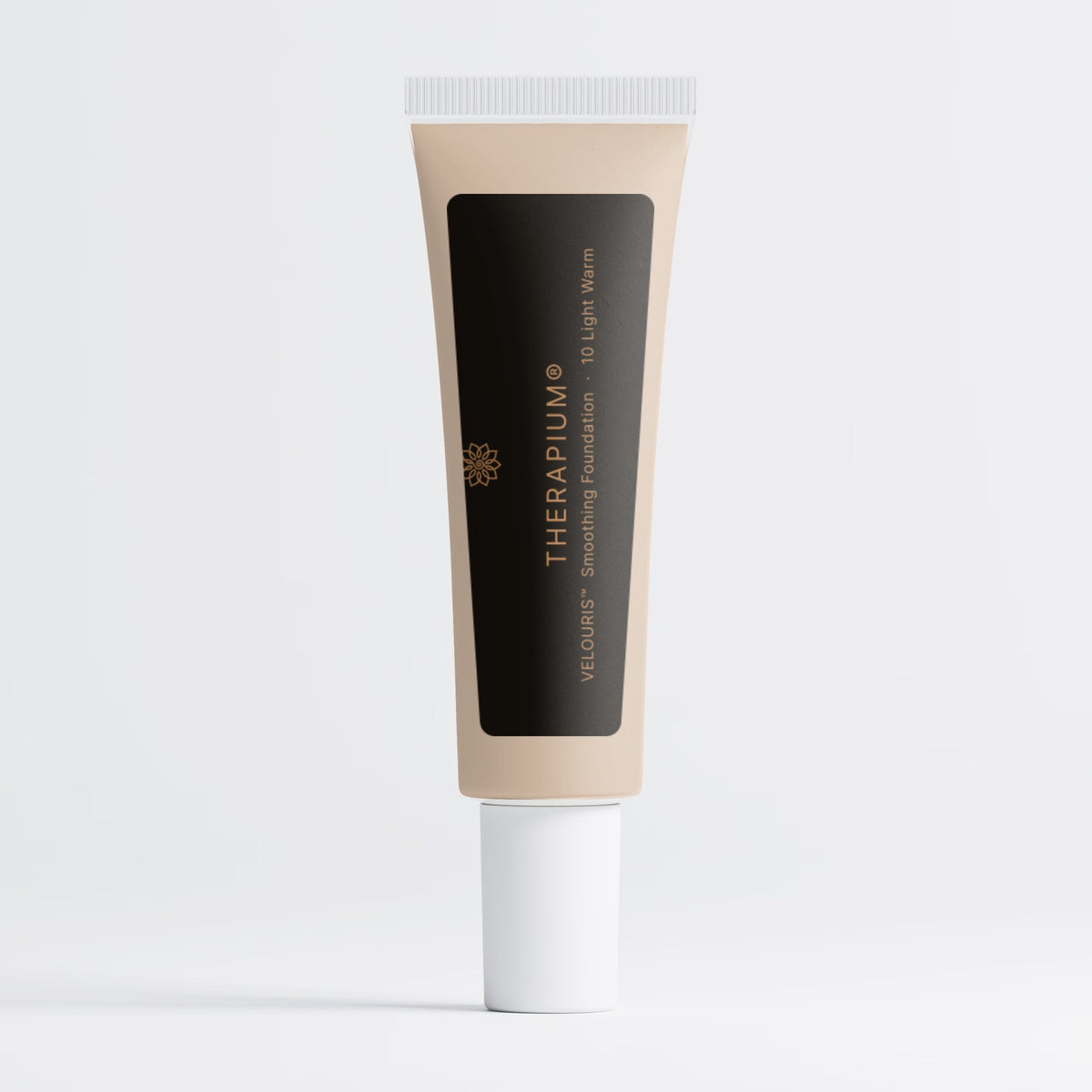 Therapium VELOURIS™ Smoothing Foundation — 10 Light Warm, studio photo
