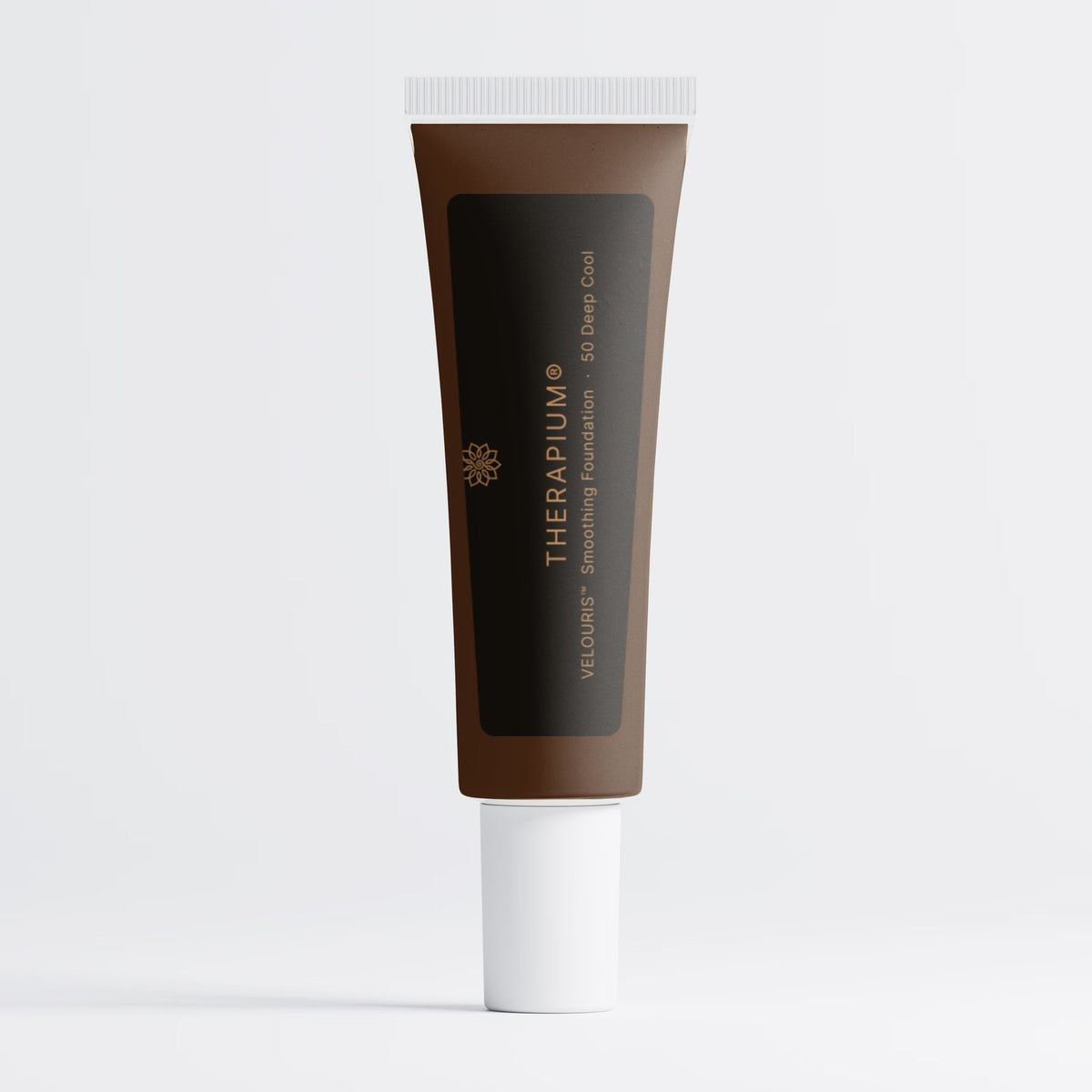 Therapium VELOURIS™ Smoothing Foundation — 50 Deep Cool, studio photo