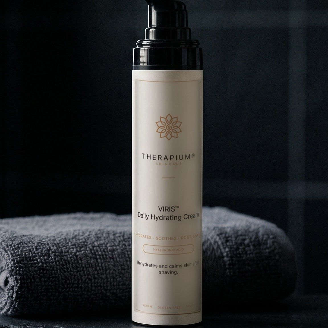 Therapium VIRIS™ Daily Hydrating Cream, styled scene