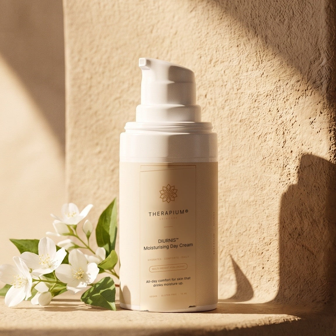 Therapium DIURNIS™ Moisturising Day Cream, styled scene