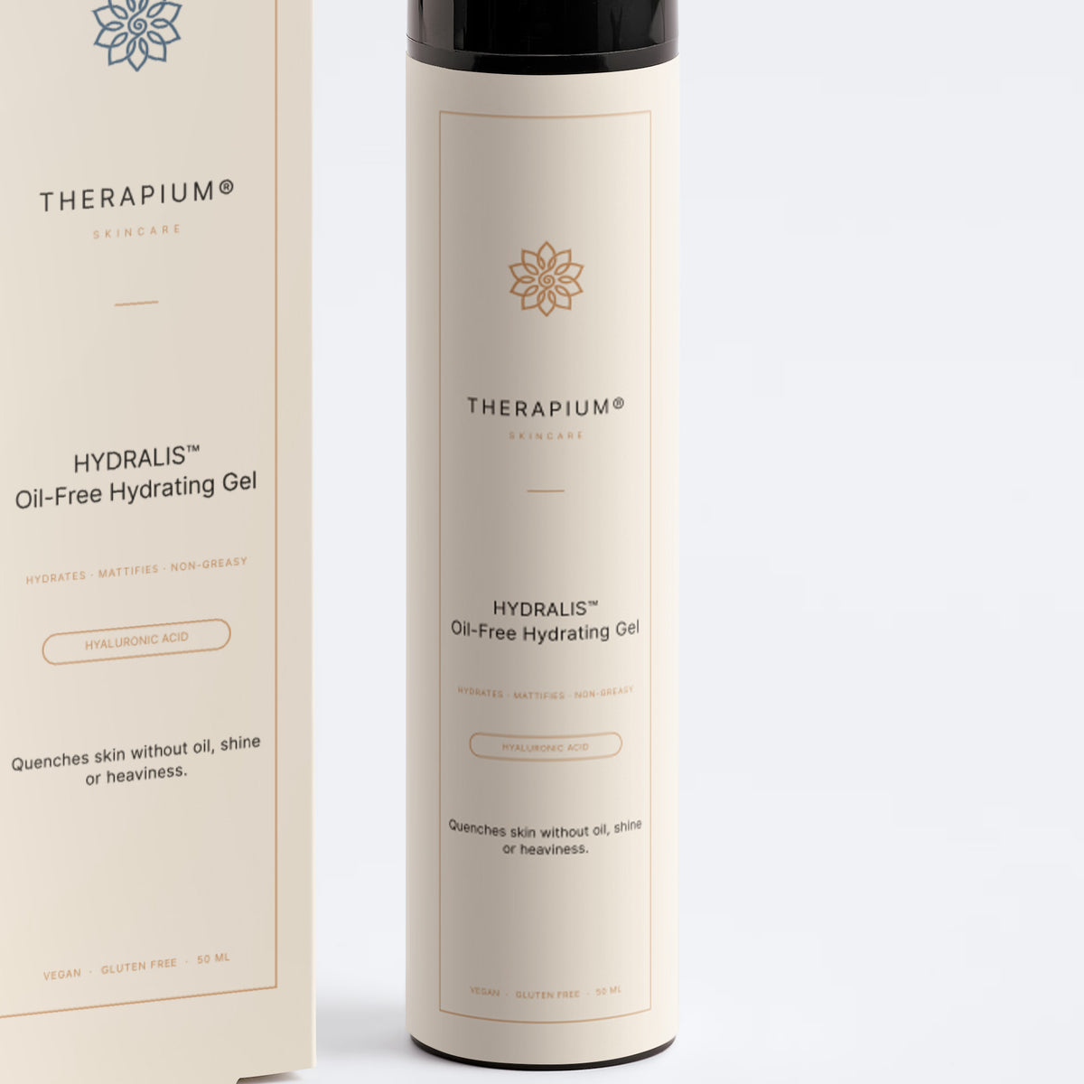 Therapium HYDRALIS™ Oil-Free Hydrating Gel, front label