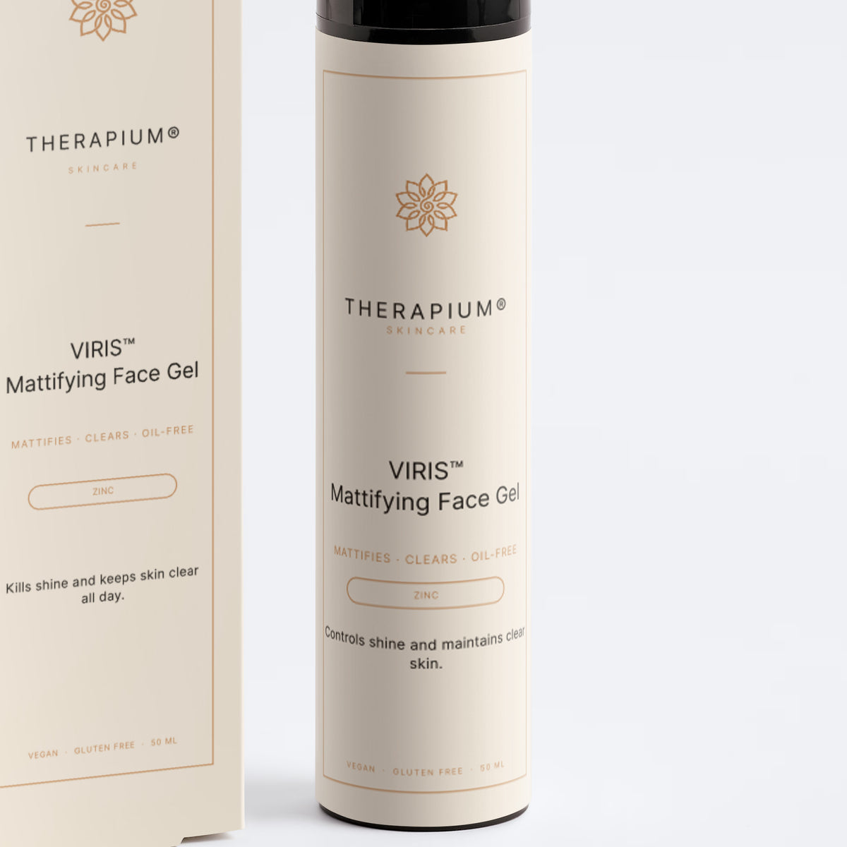 Therapium VIRIS™ Mattifying Face Gel, front label