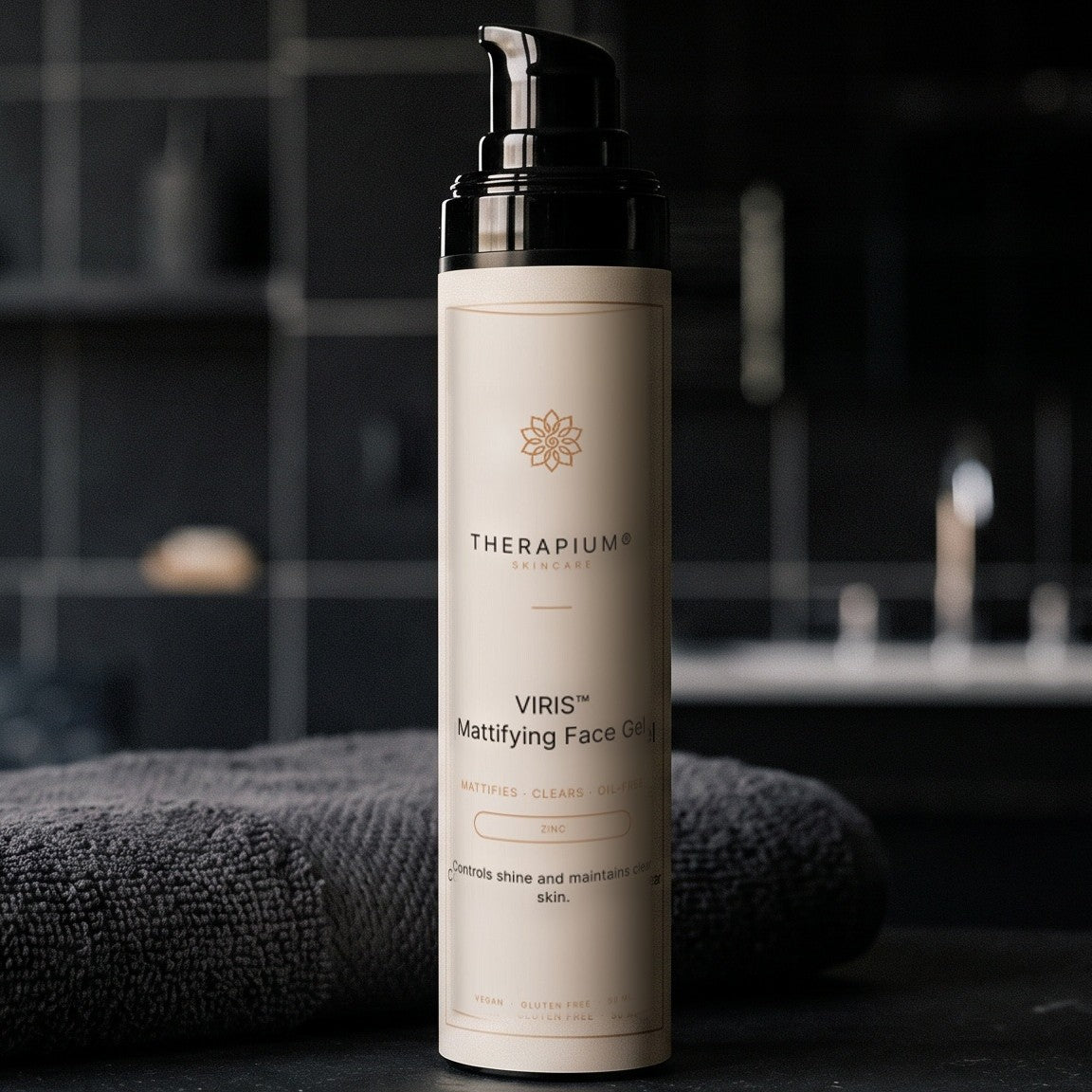 Therapium VIRIS™ Mattifying Face Gel, styled scene
