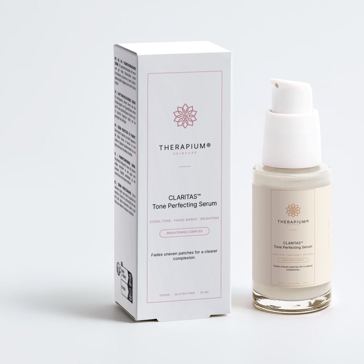 Therapium CLARITAS™ Tone Perfecting Serum, studio photo