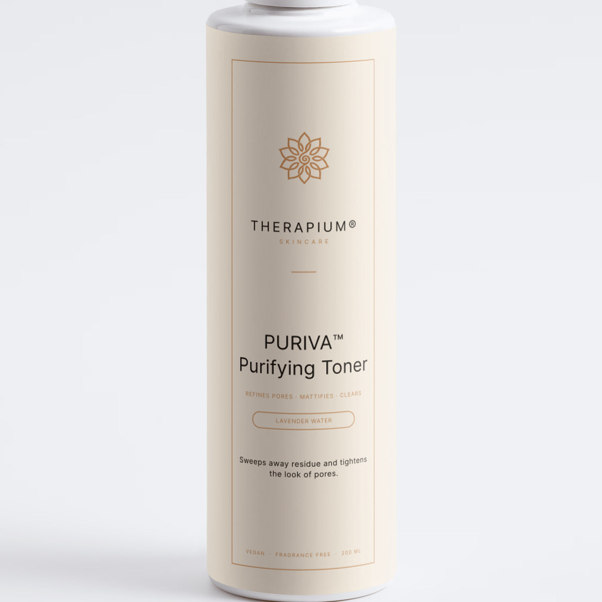 Therapium PURIVA™ Purifying Toner, front label