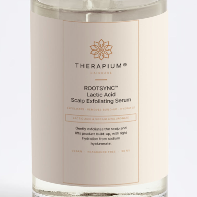 Therapium ROOTSYNC™ Lactic Acid Scalp Exfoliating Serum, front label