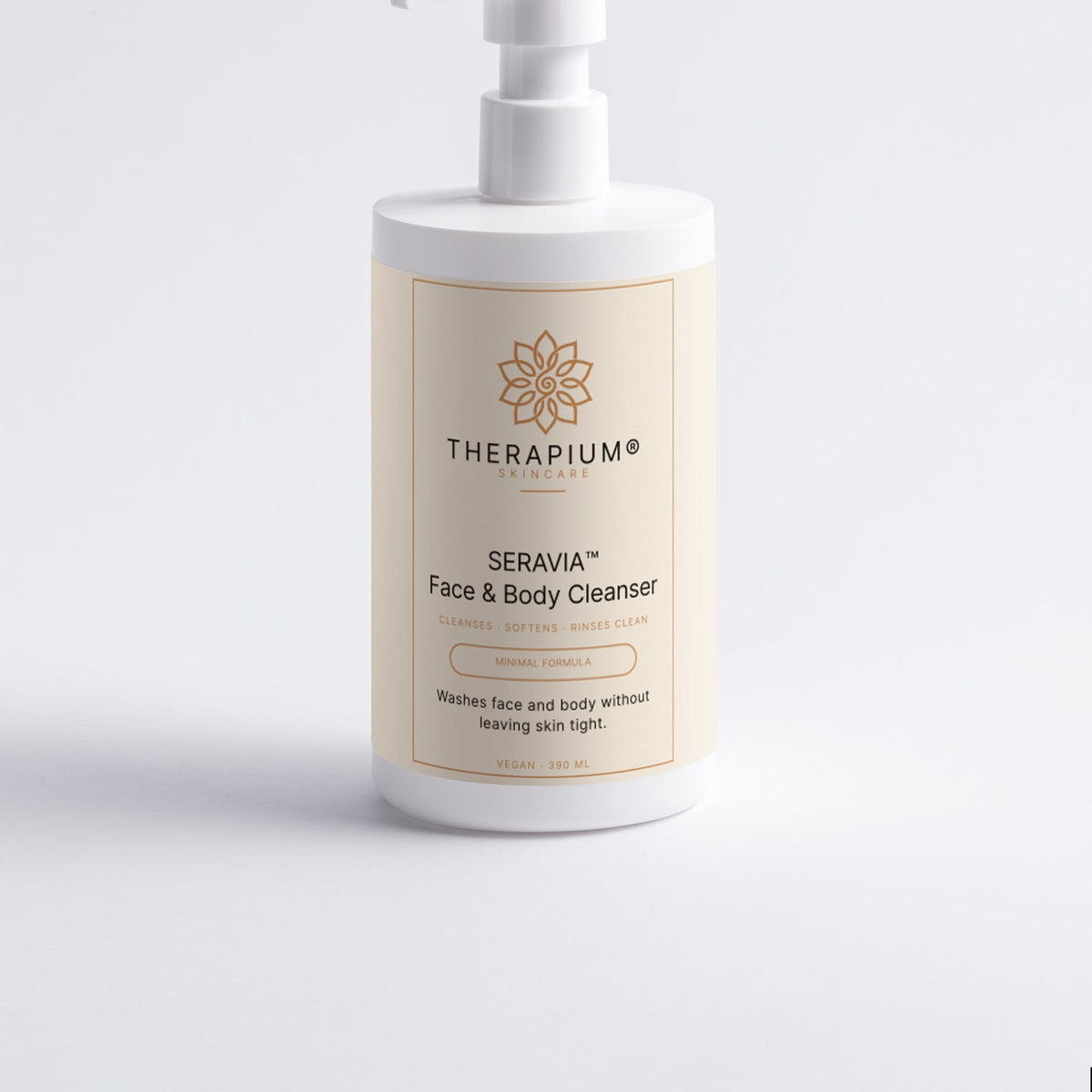 Therapium SERAVIA™ Face & Body Cleanser, studio photo