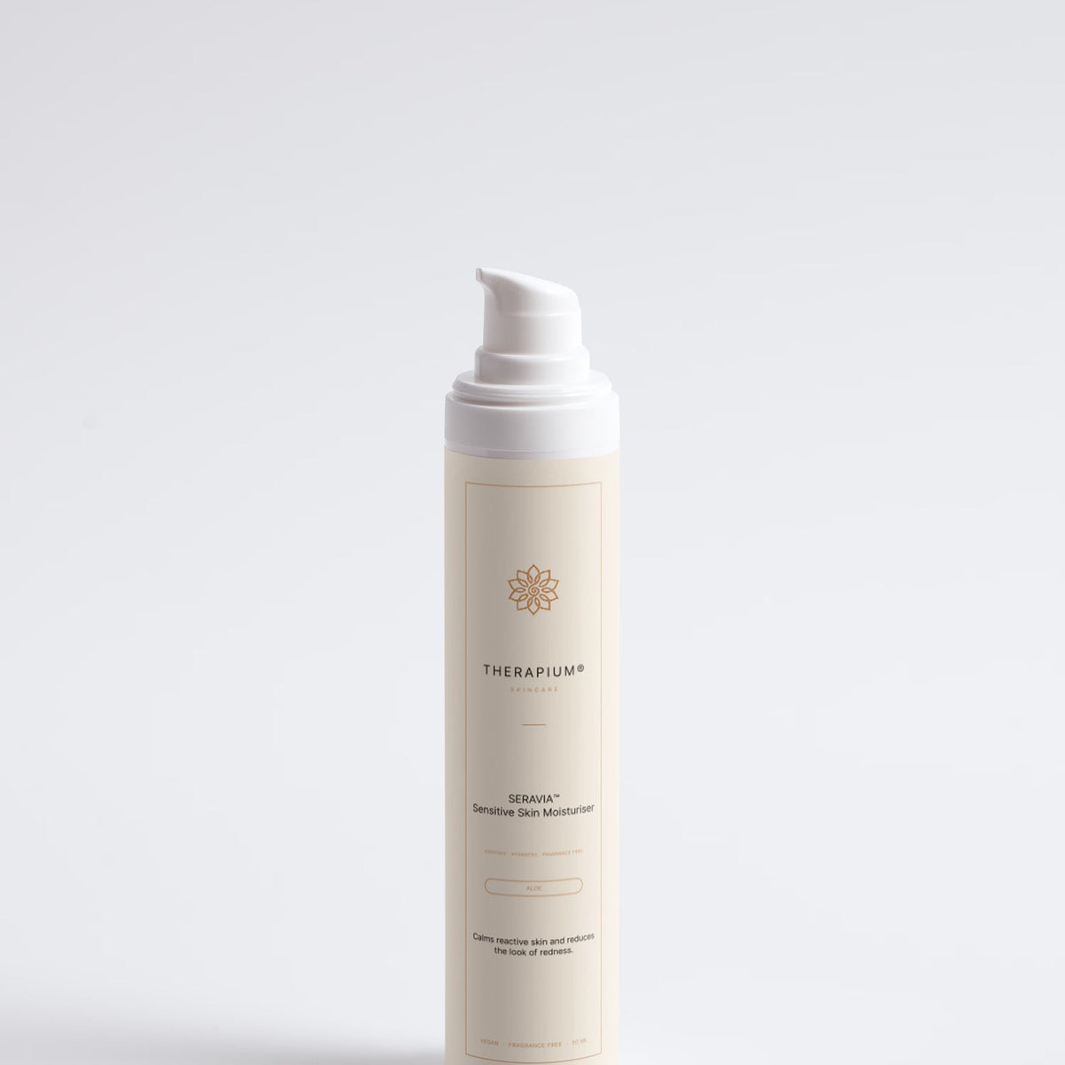 Therapium SERAVIA™ Sensitive Skin Moisturiser, studio photo